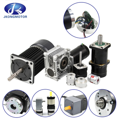 Jkongmotor Worm Gear Brushless DC Motor 200w 400w 80mm BLDC Motor 24V 48V Nema23 34 Caixa de engrenagens planetária / freio / codificador