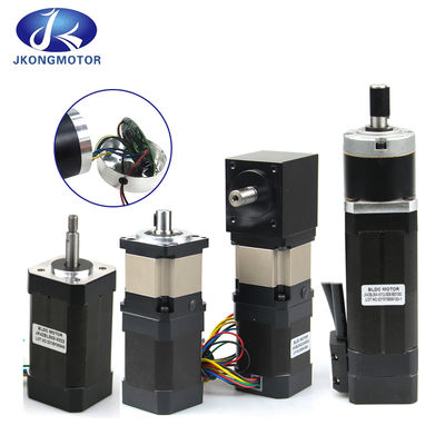 Jkongmotor OEM Fabricante 56mm Alto Torque Alta Velocidade Rpm Micro Pequeno 12V 24V Mini Planetário Bldc Motor DC Brushless Com Encoder