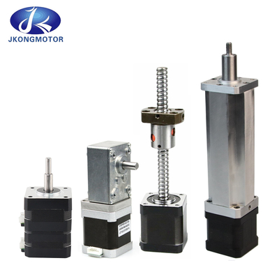 Jkongmotor fábrica chinesa Nema8 11 14 16 17 23 24 34 motor passo linear com parafuso de chumbo para impressora 3D motor passo linear
