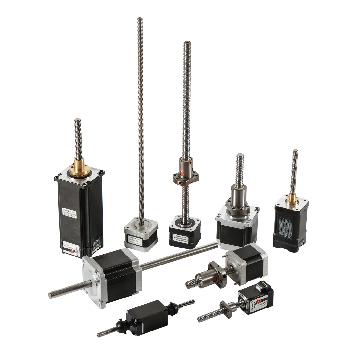 Jkongmotor NEMA 8/11/14/17/23/24/34 T5/T8/T10 Trapezoidal Thread Screw Linear Stepper Motor com motor passo de parafuso de chumbo
