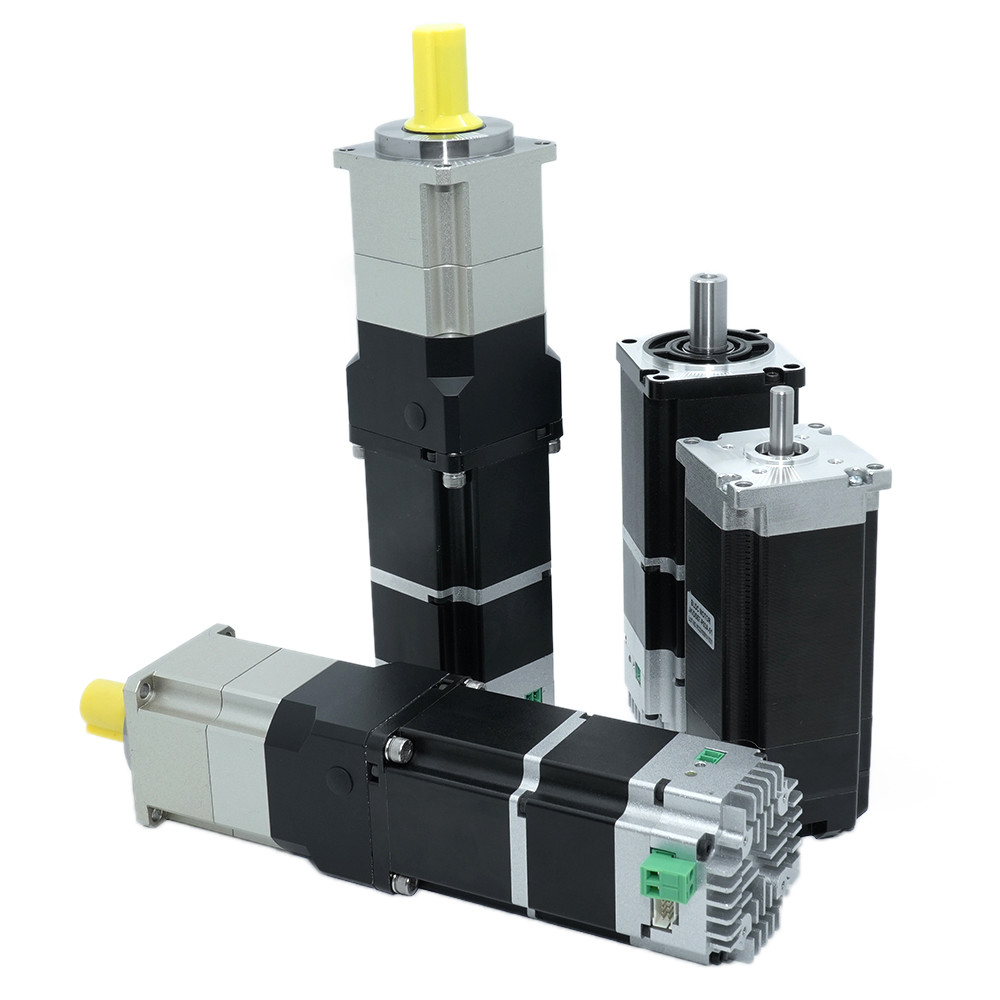 Jkongmotor 48VDC 1.27nm 400W RS485 Canopen DC Servo Motor Integrado com motorista Junto com freio ou caixa de engrenagens