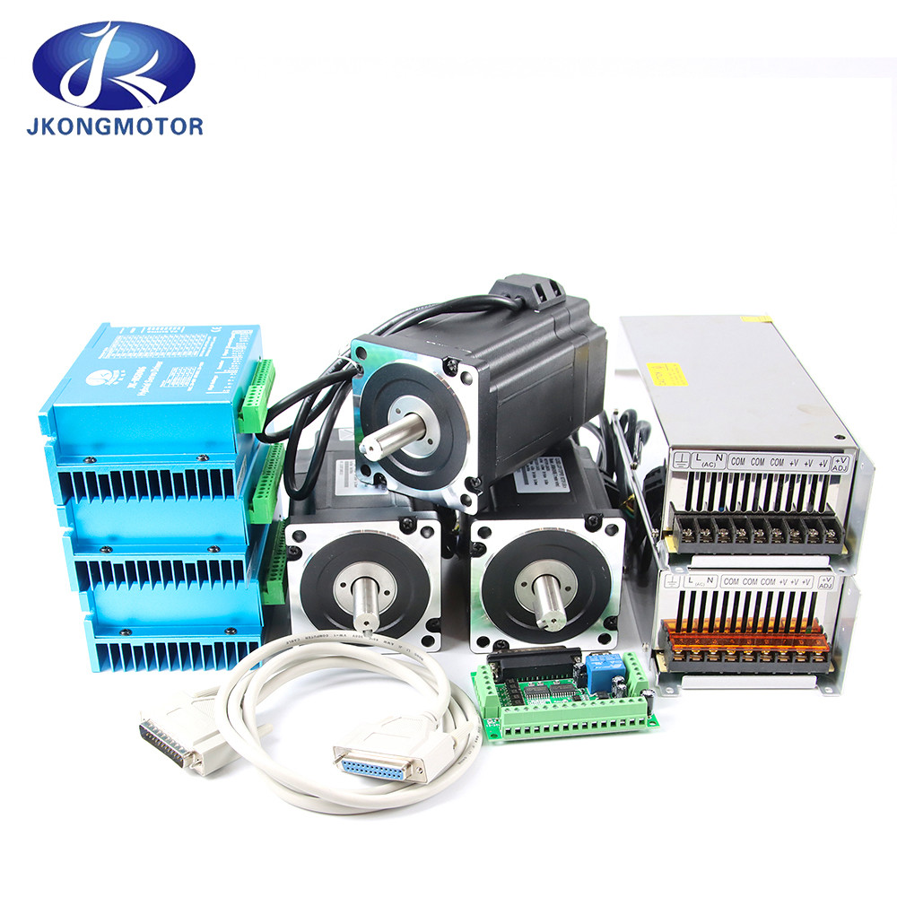 Jkongmotor Alto Torque 12Nm Nema34 Loop fechado motor passo linear para máquina de sexo com codificador e motorista