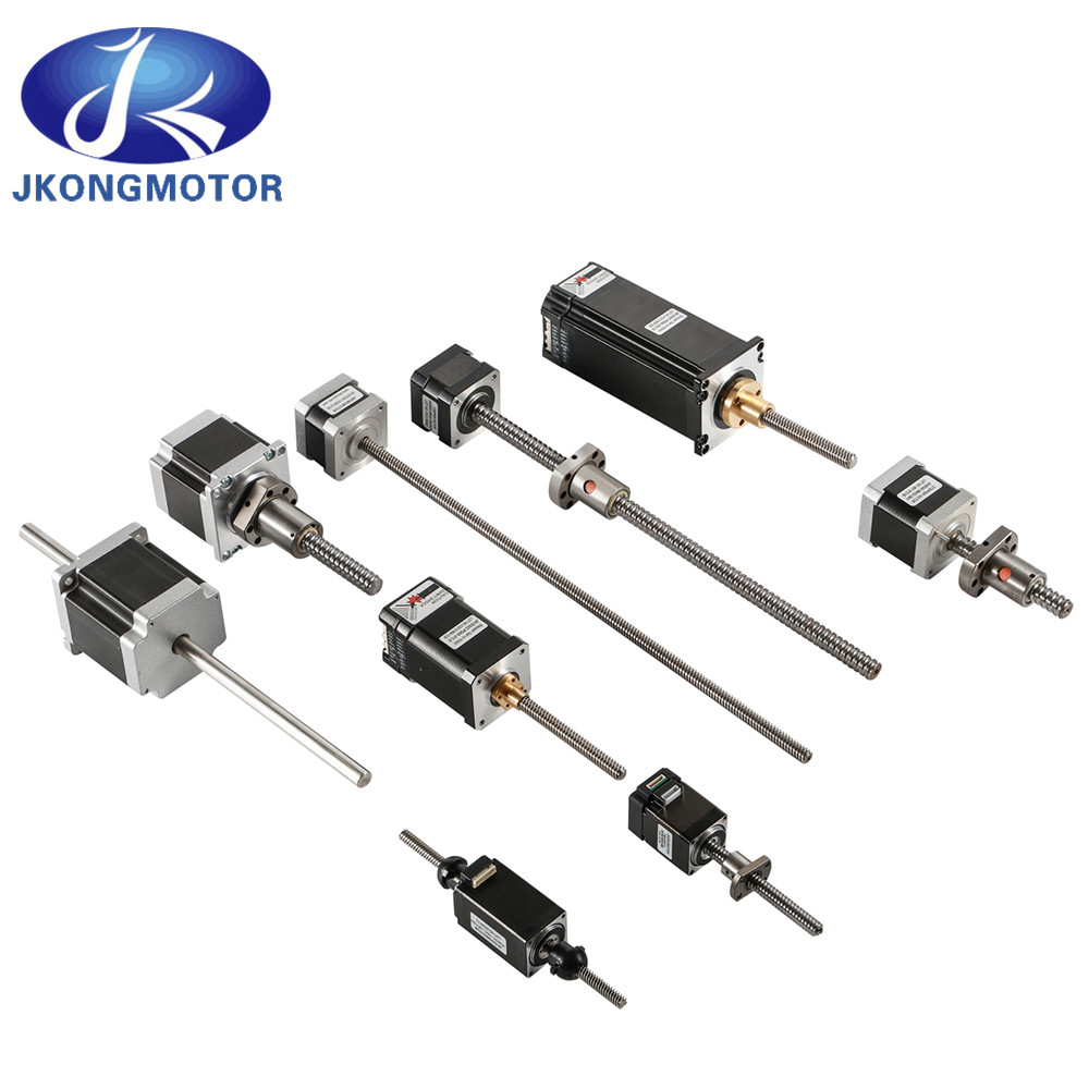 Jkongmotor OEM ODM Bom Preço Nema 8 11 14 16 17 23 24 34 Não Cativo Não Cativo Baixa Velocidade Elétrica Actuador Liniar Lateral Motor Stepper